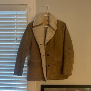 1970’s Berco Genuine Leather & Sherpa Lined Coat